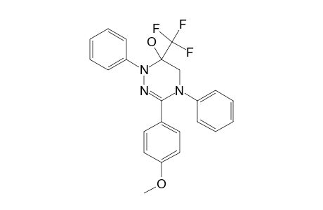 6-TRIFLUOROMETHYL-1,4,5,6-TETRAHYDRO-3-(4-METHOXYPHENYL)-1,4-DIPHENYL-1,2,4-TRIAZIN-6-OL