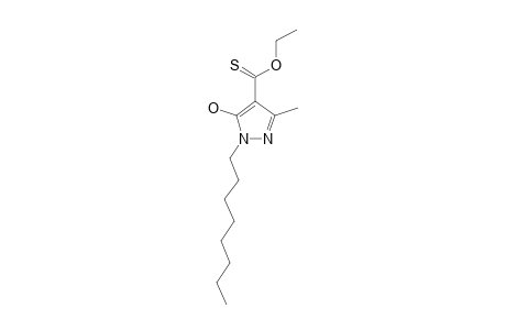 4-ETHOXYTHIOCARBONYL-5-HYDROXY-3-METHYL-1-(N-OCTYL)-PYRAZOLE