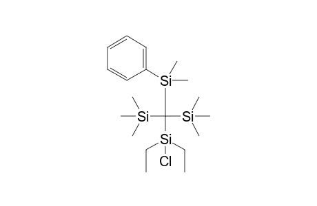 Chloranyl-[[dimethyl(phenyl)silyl]-bis(trimethylsilyl)methyl]-diethyl-silane
