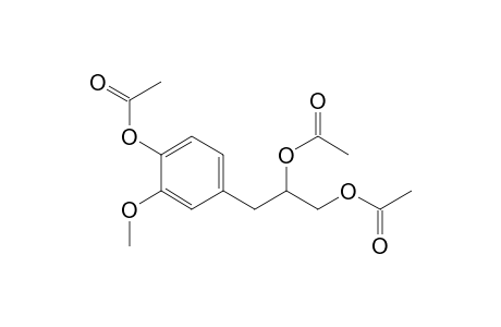 3-(4'-Hydroxy-3'-methoxyphenyl)-1,2-propanediol triacetate