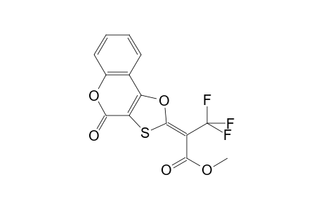3,3,3-Trifluoro-2-(4-oxo-4H-1,5-dioxa-3-thia-cyclopenta[a]naphthalen-2-ylidene)-propionic acid methyl ester