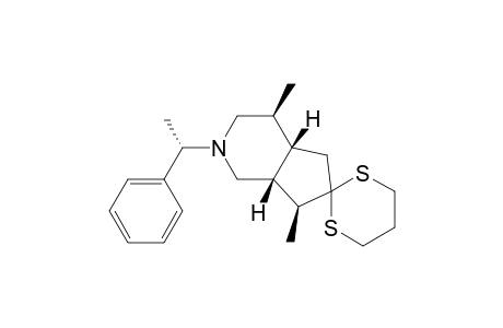 (1R,5S,6S,9S,1'S)-5,9-Dimethyl-3-(1'-phenylethyl)spiro{[3]azabicyclo[4.3.0]nonane-8,2"-[1,3]dithiane}