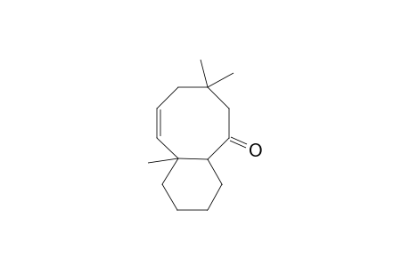 1,5,5-trimethyl-bicyclo[6.4.0]dodecan-2-en-7-one