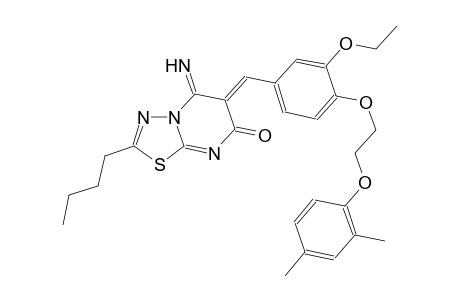 7H-[1,3,4]thiadiazolo[3,2-a]pyrimidin-7-one, 2-butyl-6-[[4-[2-(2,4-dimethylphenoxy)ethoxy]-3-ethoxyphenyl]methylene]-5,6-dihydro-5-imino-, (6Z)-