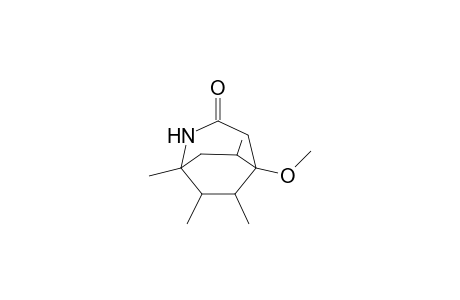 5-methoxy-1,6,7,9-tetramethyl-2-azabicyclo[3.2.2]nonan-3-one