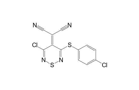 2-[3-chloranyl-5-(4-chlorophenyl)sulfanyl-1,2,6-thiadiazin-4-ylidene]propanedinitrile