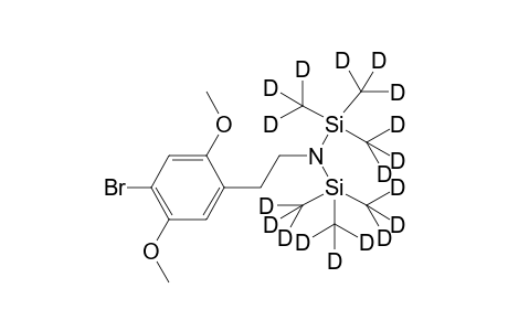 4-Bromo-2,5-dimethoxy-beta-phenethylamine 2TMS D18
