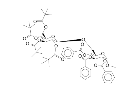 Methyl-2,3,4-tri-O-benzoyl-6-O-(2,3,4,6-tetra-O-pivaloyl-b-d-glucopyranosyl)-a-d-glucopyranoside