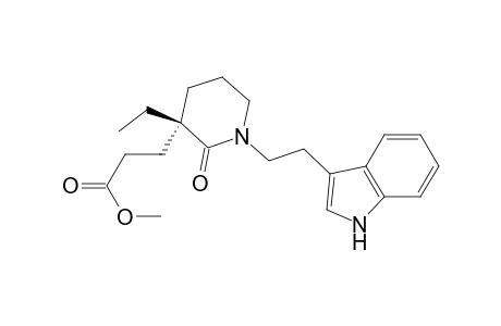 3-[(3S)-3-ethyl-1-[2-(1H-indol-3-yl)ethyl]-2-keto-3-piperidyl]propionic acid methyl ester