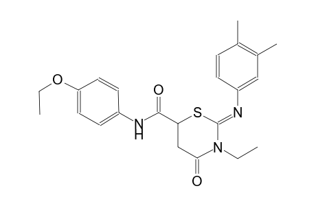 2H-1,3-thiazine-6-carboxamide, 2-[(3,4-dimethylphenyl)imino]-N-(4-ethoxyphenyl)-3-ethyltetrahydro-4-oxo-, (2Z)-