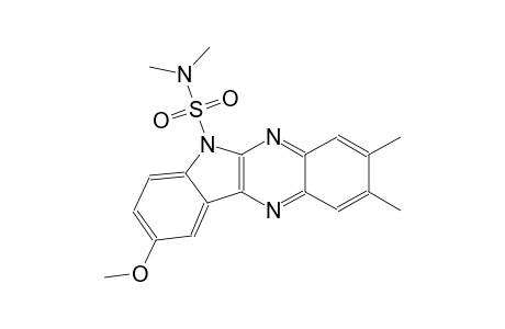6H-indolo[2,3-b]quinoxaline-6-sulfonamide, 9-methoxy-N,N,2,3-tetramethyl-
