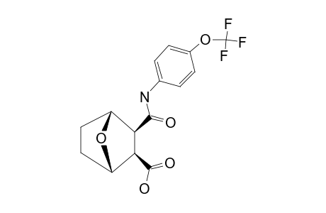 3-((4-TRIFLUOROMETHOXYPHENYL)-CARBAMOYL)-7-OXABICYCLO-[2.2.1]-HEPTANE-2-CARBOXYLIC-ACID