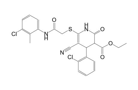 3-pyridinecarboxylic acid, 6-[[2-[(3-chloro-2-methylphenyl)amino]-2-oxoethyl]thio]-4-(2-chlorophenyl)-5-cyano-1,2,3,4-tetrahydro-2-oxo-, ethyl ester