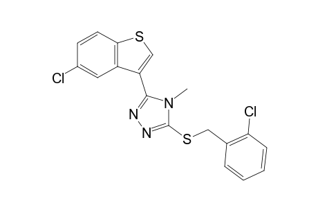 3-[(o-chlorobenzyl)thio]-5-(5-chlorobenzo[b]thien-3-yl)-4-methyl-4H-1,2,4-triazole