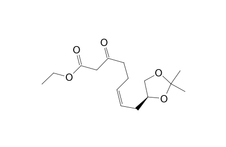 6-Octenoic acid, 8-(2,2-dimethyl-1,3-dioxolan-4-yl)-3-oxo-, ethyl ester, [S-(Z)]-