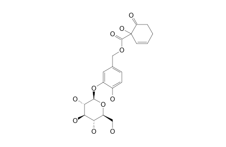 IDESCARPIN;[6-HYDROXY-2-[[[(1-HYDROXY-6-OXO-2-CYClOHEXEN-1-YL)-CARBONYL]-OXY]-METHYL]-PHENYL-BETA-D-GLUCOPYRANOSIDE