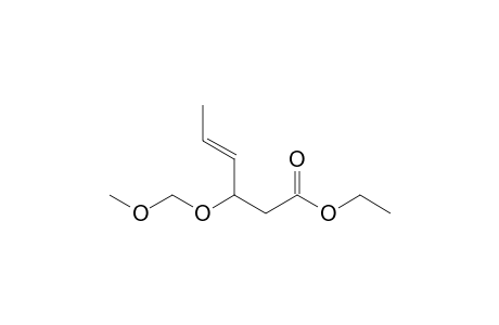 (E)-3-(methoxymethoxy)-4-hexenoic acid ethyl ester