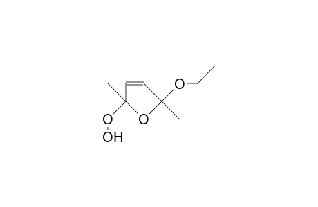 trans(?)-2,5-Dimethyl-5-ethoxy-2,5-dihydro-furan-2-hydroperoxide