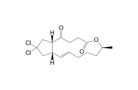1,2,3,6,7,8,9-c-11a,12,13,14,c-14a-dodecahydro-13,13-dichloro-r-5-methyl-4H-cyclopent[f]oxacyclotridecin-1,4-dione