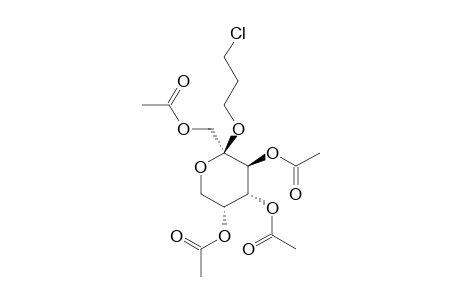 3'-CHLOROPROPYL-1,3,4,5-TETRA-O-ACETYL-BETA-D-FRUCTOPYRANOSIDE