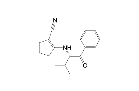 1-Cyclopentene-1-carbonitrile, 2-[(1-benzoyl-2-methylpropyl)amino]-, (S)-