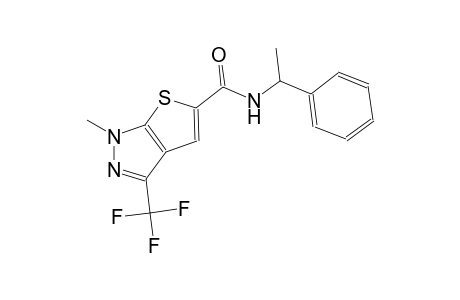 1H-thieno[2,3-c]pyrazole-5-carboxamide, 1-methyl-N-(1-phenylethyl)-3-(trifluoromethyl)-