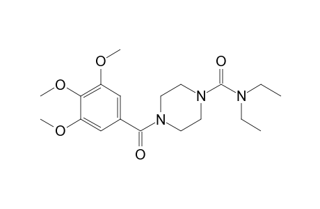 N,N-diethyl-4-(3,4,5-trimethoxybenzoyl)-1-piperazinecarboxamide
