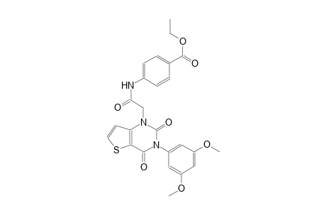 ethyl 4-{[(3-(3,5-dimethoxyphenyl)-2,4-dioxo-3,4-dihydrothieno[3,2-d]pyrimidin-1(2H)-yl)acetyl]amino}benzoate