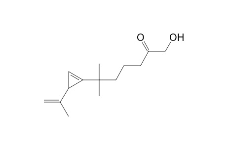 1-Hydroxy-6-(3-isopropenyl-cycloprop-1-enyl)-6-methyl-heptan-2-one