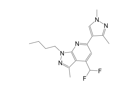 1-butyl-4-(difluoromethyl)-6-(1,3-dimethyl-1H-pyrazol-4-yl)-3-methyl-1H-pyrazolo[3,4-b]pyridine