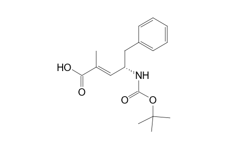 [L-(trans)]/[L-cis)]-4-[(t-Butoxycarbonyl)amino]-2-methyl-5-phenyl-2-pentenoic acid