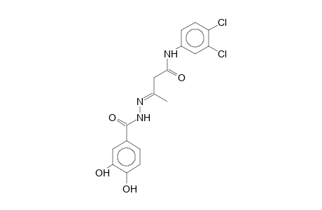 N-(3,4-Dichlorophenyl)-3-[(3,4-dihydroxybenzoyl)hydrazono]butyramide
