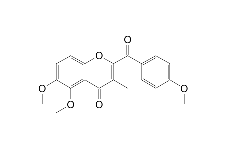 5,6-Dimethoxy-2-(4-methoxybenzoyl)-3-methyl-1-chromen-4-one