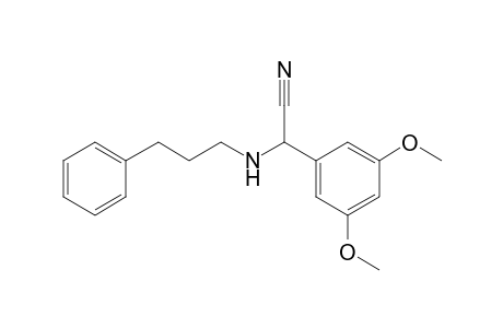 2-(3,5-dimethoxyphenyl)-2-(3-phenylpropylamino)acetonitrile