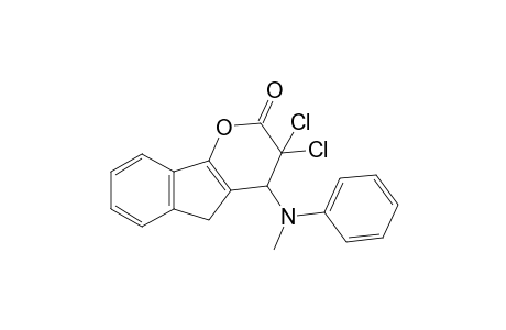 3,3-Dichloro-3,5-dihydro-4-(methylphenylamino)indeno[1,2-B]pyran-2-one