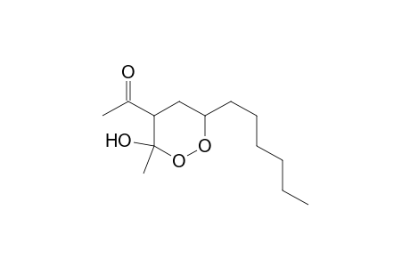 4-Acetyl-3-methyl-6-hexyl-1,2-dioxan-3-ol