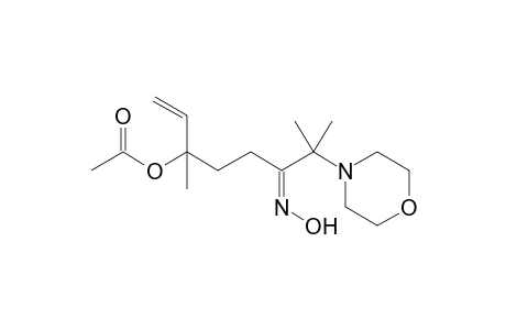 1-{4'-Methyl-3'-(hydroxyimino)-4'-(morpholin-4''-yl)pentyl}-1-methylallyl acetate