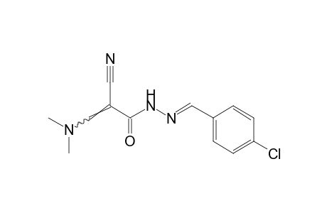 2-CYANO-3-(DIMETHYLAMINO)ACRYLIC ACID, (p-CHLOROBENZYLIDENE)HYDRAZIDE