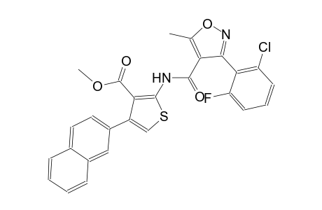 methyl 2-({[3-(2-chloro-6-fluorophenyl)-5-methyl-4-isoxazolyl]carbonyl}amino)-4-(2-naphthyl)-3-thiophenecarboxylate