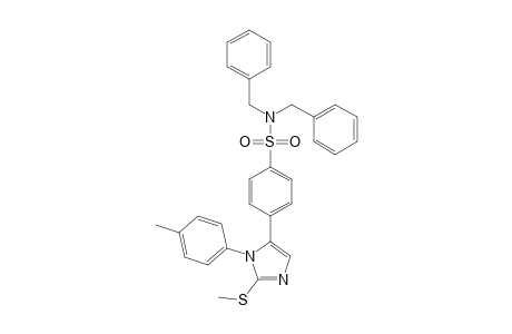 N,N-Dibenzyl-4-[1-(4-methylphenyl)-2-methylthioimidazol-5-yl]benzenesulfonamide