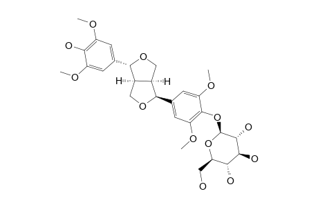 TORTOSIDE-A;EPI-SYRINGARESINOL-4''-O-BETA-D-MONOGLUCOPYRANOSIDE