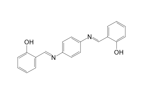 2-((E)-[(4-([(E)-(2-Hydroxyphenyl)methylidene]amino)phenyl)imino]methyl)phenol
