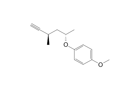 1-Methoxy-4-(((2S,4R)-4-methylhex-5-in-2-yl)oxy)benzene