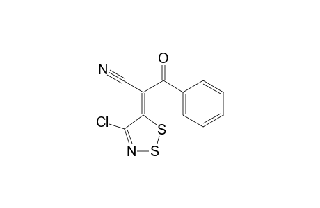 (2Z)-2-(4-chloranyl-1,2,3-dithiazol-5-ylidene)-3-oxidanylidene-3-phenyl-propanenitrile