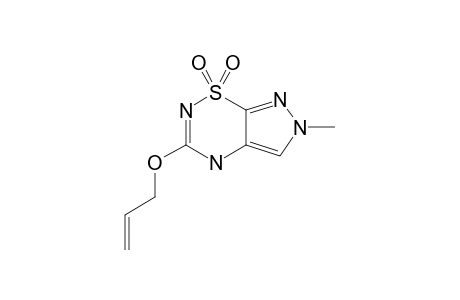 3-(ALLYLOXY)-6-METHYL-4,6-DIHYDROPYRAZOLO-[4,3-E]-[1,2,4]-THIADIAZINE-1,1-DIOXIDE