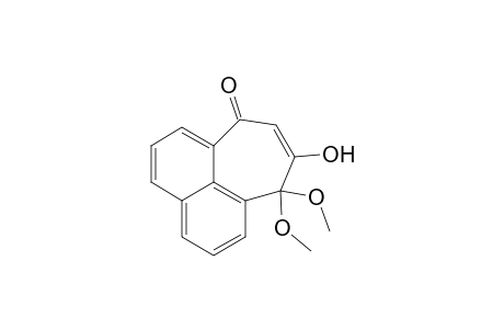 Cyclohepta[de]naphthalen-7(10H)-one, 9-hydroxy-10,10-dimethoxy-