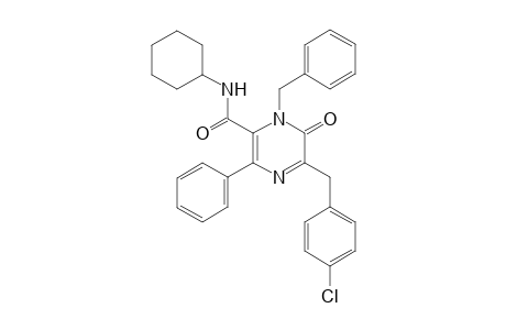 5-(4-Chlorobenzyl)-1-benzyl-N-cyclohexyl-6-oxo-3-phenyl-1,6-dihydropyrazine-2-carboxamide