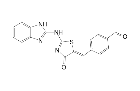 4-{[2-(1H-Benzimidazol-2-ylamino)-4-oxo-1,3-thiazol-5(4H)-ylidene]methyl} benzaldehyde