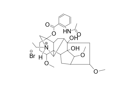 (1alpha,14alpha,16beta)-20-ethyl-8,9-dihydroxy-1,14,16-trimethoxyaconitan-20-ium-4-yl 2-(acetylamino)benzoate bromide