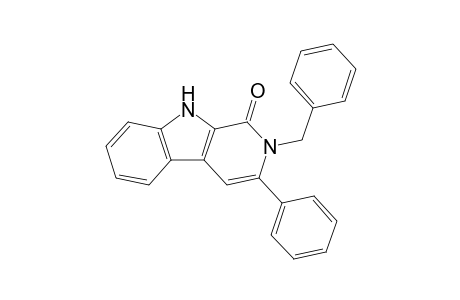 2-Benzyl-3-phenyl-2,9-dihydro-1H-.beta.-carbolin-1-one